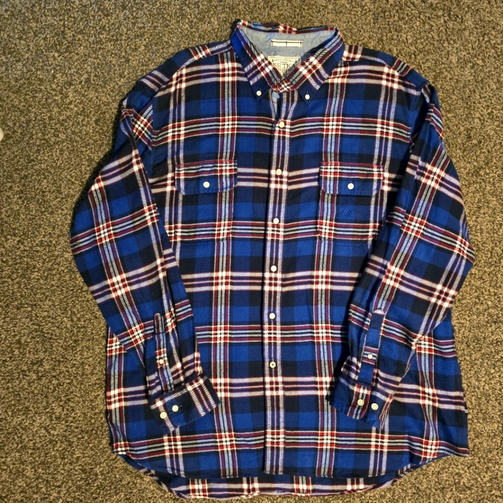Nautica Men's Casual Button Down Shirt Size XXL (2XL)